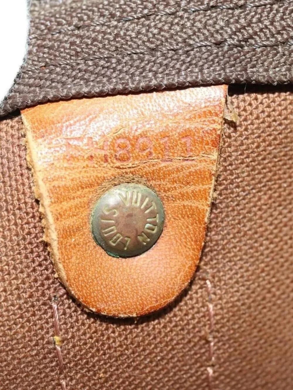 LOUIS VUITTON Monogram Keepall 55 Boston Bag M41424 LV Auth 169687 - Picture 10 of 16